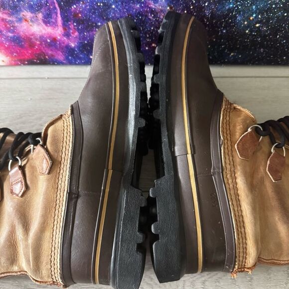 Sorel Brown Leather & Tan Winter Rain & Snow Boots main image 3